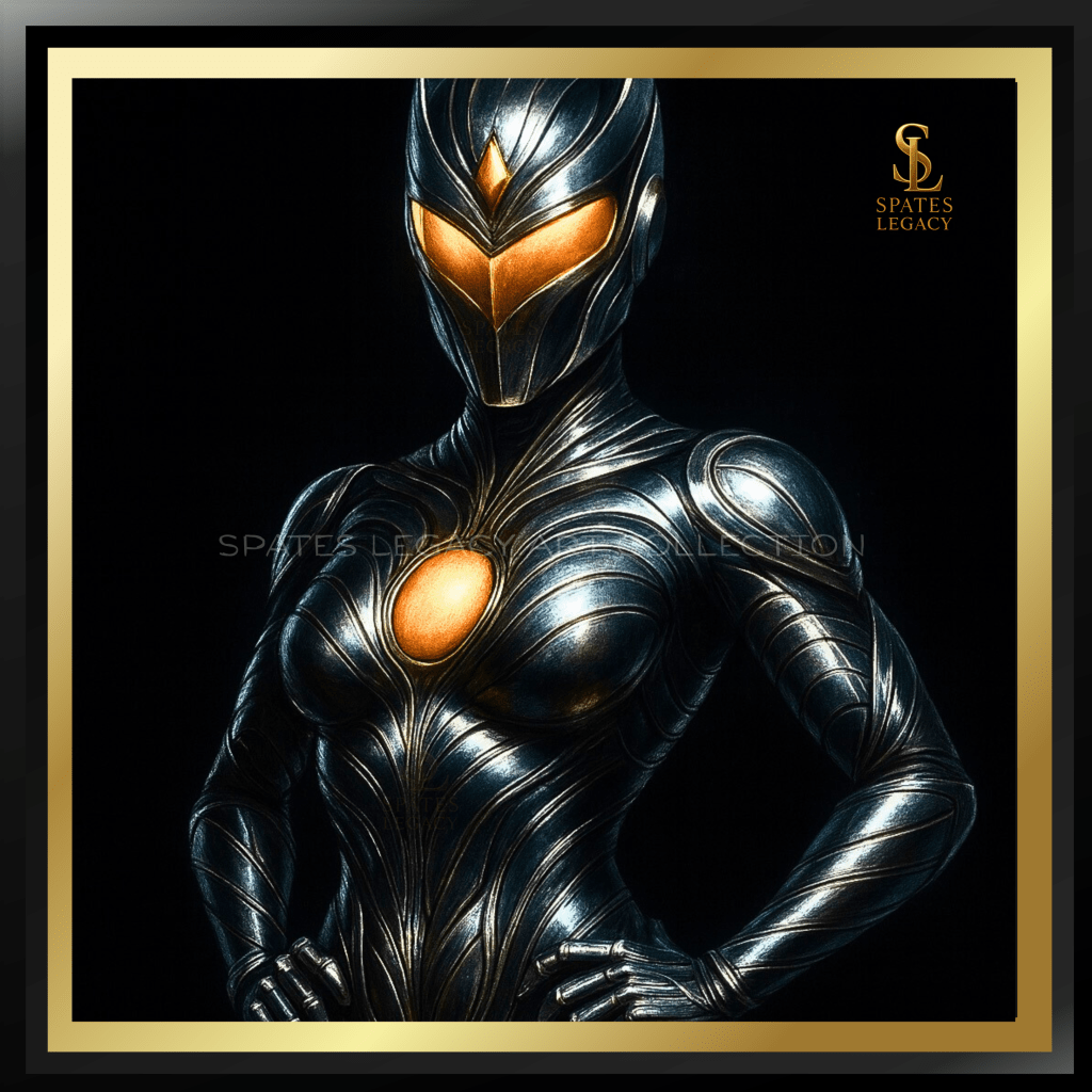 Atlanta superhero art — Aurelia Prime, Mother of Belief, original Black female superhero character created in Atlanta, Georgia by artist & creator Ron Spates.