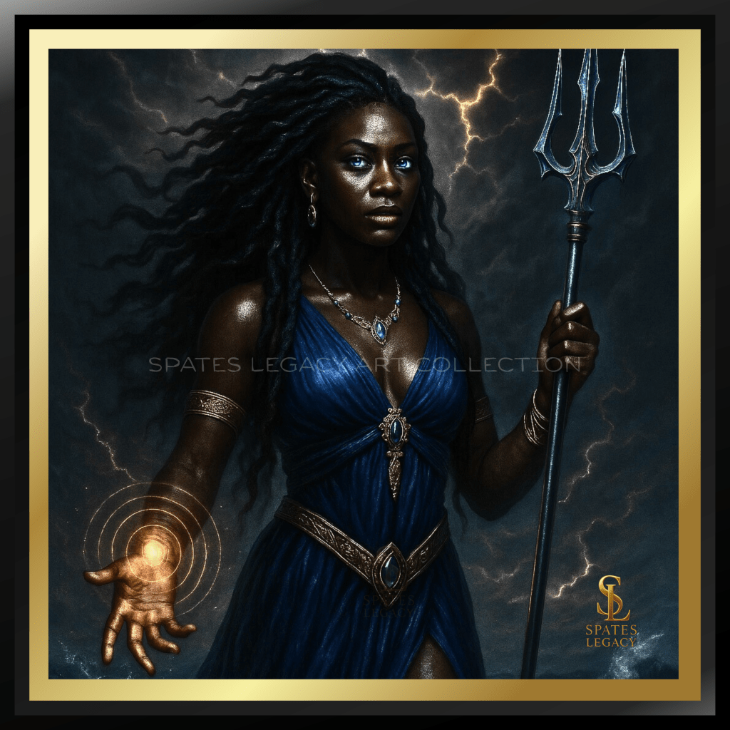 “Alexa — The Ocean Queen™. The first original Black ocean superhero created in Atlanta, Georgia by superhero creator Ron Spates. An elite Genesis Universe ally representing water, storms, intuition, and oceanic power. An Atlanta-born Black superhero icon inspiring a new era of character creation.”