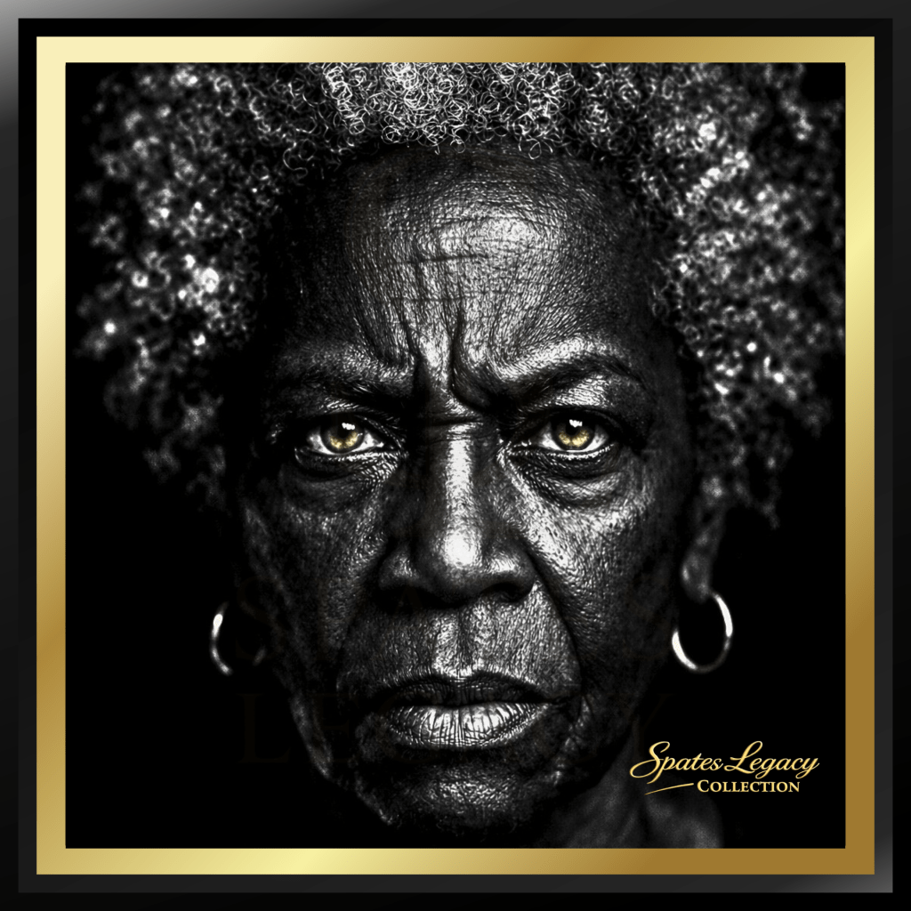 Commanding presence and unflinching gaze — a timeless portrait of strength from the Spates Legacy Collection in Atlanta, GA.